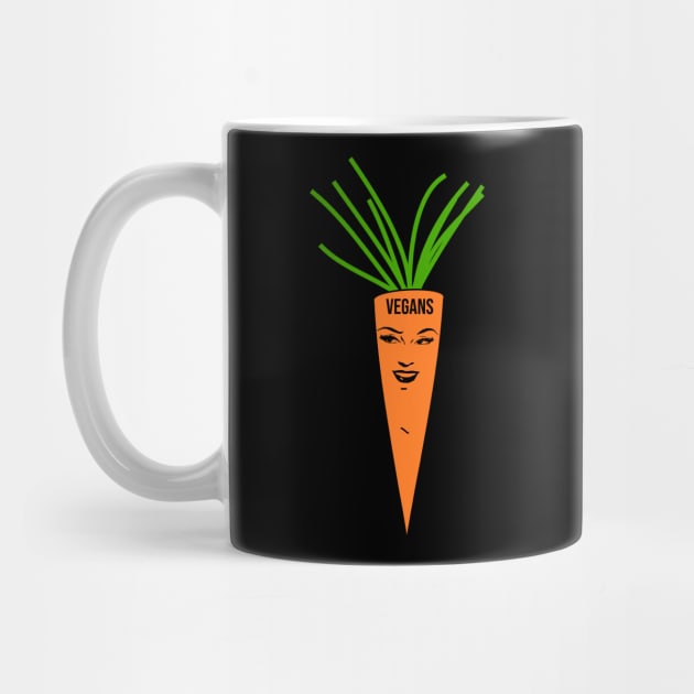 Carrot humor vegan gifts by cypryanus